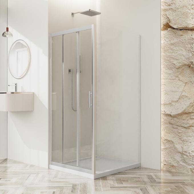 Душевой уголок BELBAGNO UNO-195-AF-31-90-P-NERO
